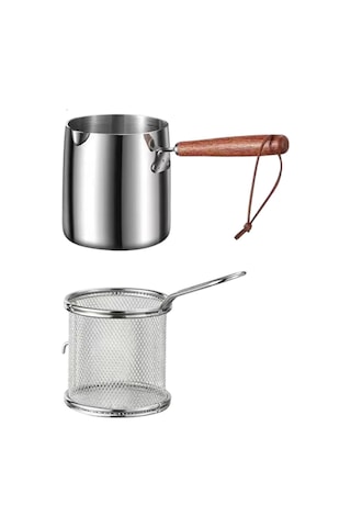 Suntek Derin Fritöz Pişirme Potu Evrensel Mutfak Erişte Pot Gümüş