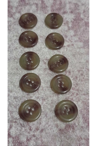 Polyester Düğme 24 Boy 16 Mm 10 Adet