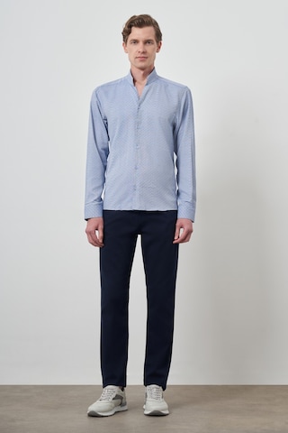 Morven Erkek Mavi Slim Fit Dik Yaka Gömlek 25mc004046300 Mavi Mavi