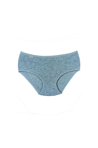 Bluence Kadın Gri 4'Lü Yüksek Bel Likralı Bato Külot Gri
