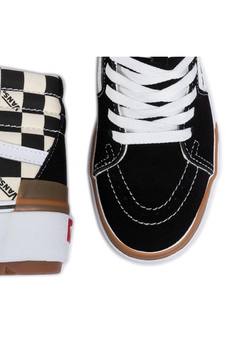 Bot Kadın Vn0a4btwvlv1 Vans Ua Sk8-hi Stacked Checkerboard Multi/true White Çok Renkli
