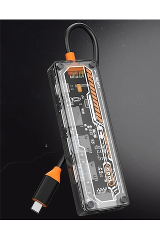 Ally 6in1 Type-c Usb3.0/2.0+pd 100w+hdmı+vga+3.5mm Çoğaltıcı Hub