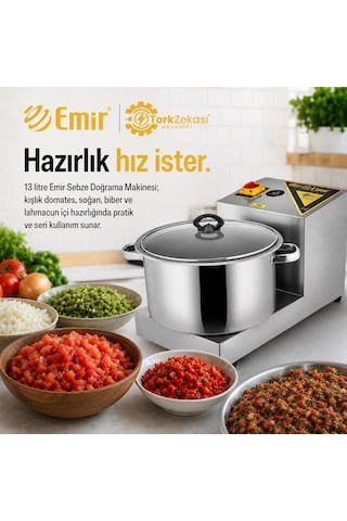 Emir Büyük Soğan Doğrama Lahmacun Içi Hazırlama Makinesi 13 L