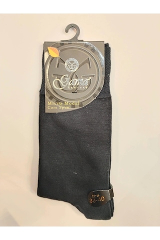 Angbutik Gama 915 Erkek Mikro Modal Core Spun Pamuk Çorap Siyah