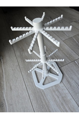 3d Anahtarlık Standı 2 Katlı Dönen-takı Organizer