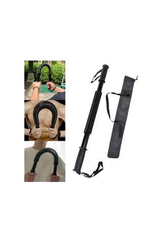Ganzhoushop Twister Suntek Siyah Power Göğüs Geliştirici Direnç Çubuğu 20kg-53cm Jl Siyah