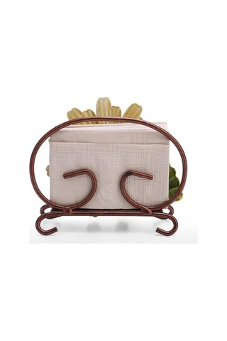 Xianwen Geeroyoo Şık Papatya Desenli Demir Peçetelik - Modern