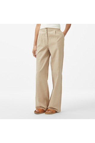 Nautica Kadın Bej Regular Fit Pantolon Düz 55p705t Bej