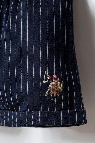 U.S. Polo Assn. Erkek Bebek 2 Li Şort T-şhirt Takım Bej-2264 Bej
