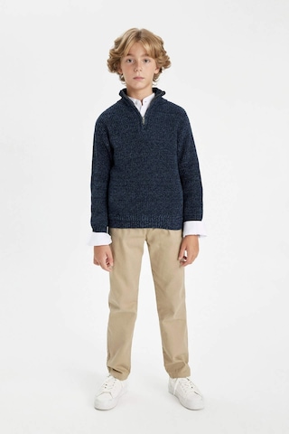 DeFacto Erkek Çocuk Yarım Balıkçı Yaka Fermuarlı Triko Kazak C3111A824WNNV168