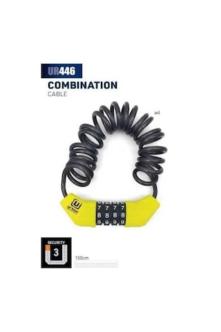 Ur446 Şifreli Halat Kilit Kask Kilidi