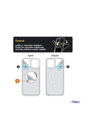 ScHitec Apple Uyumlu iPhone 12 Pro Max Magsafe Özellikli Şeffaf Kılıf
