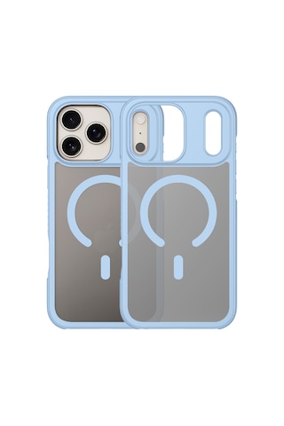 Buff Apple iPhone Uyumlu 18 Pro Max/17 Pro Max Magsafe Air Bumper Kılıf Light Blue Açık Mavi