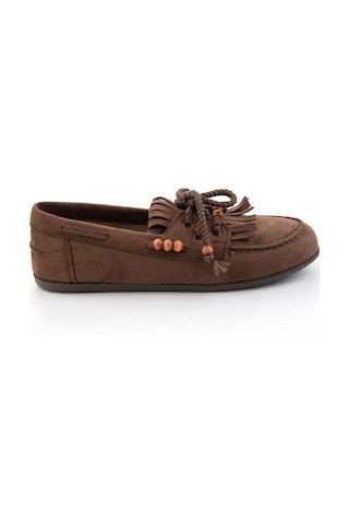 Bambi Kahve Kadın Loafer Ayakkabı K01566004872 Kahve