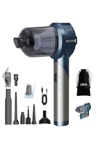 16000pa Güçlü Vakumlu Şarjlı El Süpürgesi 9 Başlıklı Kablosuz Ara