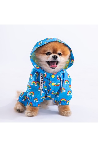 Pawstar İrides Fileli Köpek Tulum Yağmurluğu