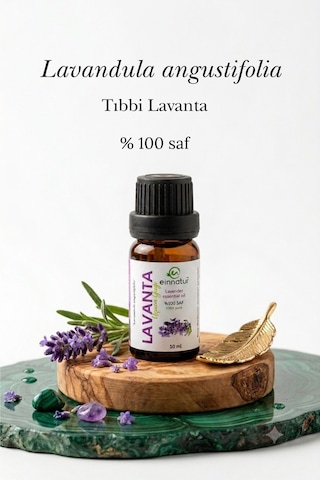 Einnatur Lavanta Uçucu Yağı %100 Saf Lavandula Angustifolia Essential Oil Linalol Ve Linalil Asetat 10 ML