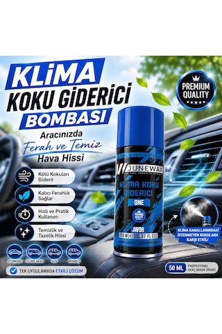 Klima Koku Giderici Bombası 150 Ml - Araç İçi Koku Giderici, Klima Temizleyici, Kalıcı Ferahlık Jeune Mor Koku Mavi