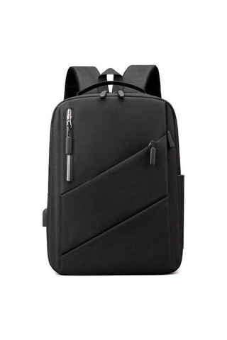 Tongxida Erkek 15.6 İş Çantası Usb Şarjlı, Su Geçirmez, Outdoor Seyahat Çantası, Büyük Kapasite Siyah Multicolor Çok Renkli