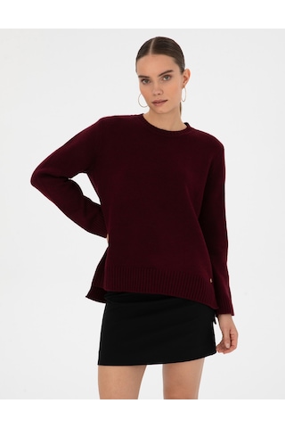 Pierre Cardin Kadın Vişne Kazak /triko 50316310-vr223 Vişne