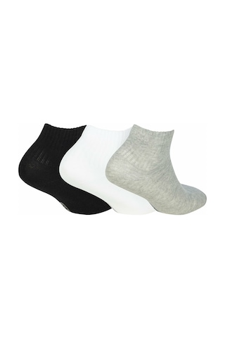 Skechers S192139-900 U Skx Nopad Mid Cut Socks 3 Pack Unisex Çora Çok Renkli