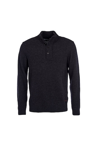 Barbour Patch Half Zip Kazak Ch91 Charcoal Gri