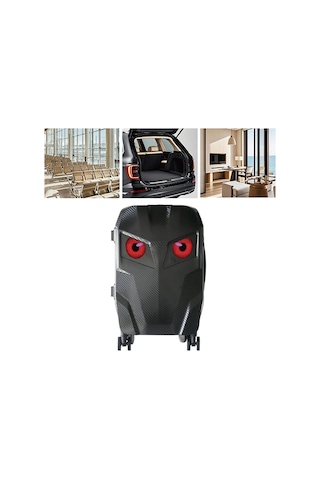 Led Ekranlı Akıllı Valiz Telefon Kontrollü, Sert , 57 X 37 X 22 Cm Seyahat Valizi Siyah