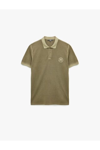 Koton Regular Fit Nakışlı Kısa Kollu Pamuklu Polo Yaka Tişört Yeşil 5sam10156mk