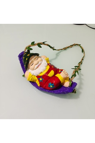 Hamakta Uyuyan Bahçe Cücesi O52 7x20 Cm