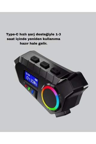 Bluetooth Hoparlör Ve Disk Kilidi Seti, Motosiklet, Günlük Kullanım