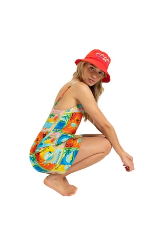Roxy Roxy Atlas Playa Blanca Slip Dress Kadın Elbise Xbyr Çok Renkli