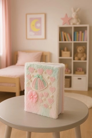 Çocuk Peluşlu Anı Defteri 80 Yaprak İthal Ürün Şemsiye Çok Renkli