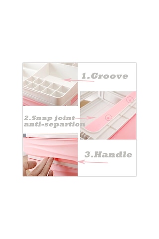 Suntek Kozmetik Düzenleyici Makyaj Çekmecesi Tutucu Mücevher