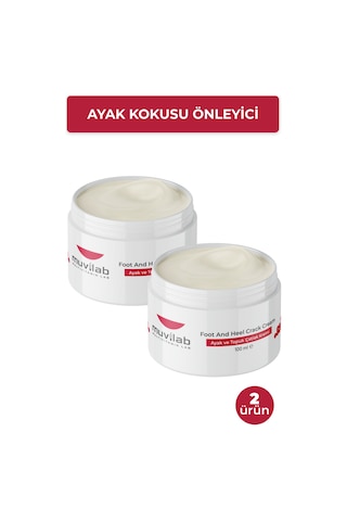 Ayak Ve Topuk Çatlak Çatlağı Kremi Koku Kokusu Önleyici Giderici Krem 2 Adet