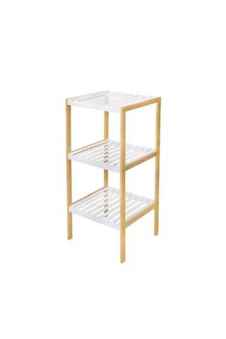 3 Katlı Bambu Raf Bambu