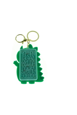 Hesap Makinesi Dino Mini Anahtarlıklı Labirent Oyunlu Yeşil