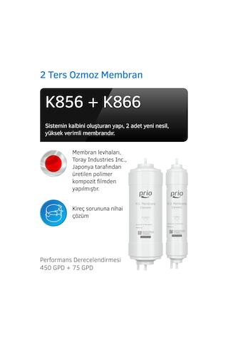 Prio Mod620 Otomatik Yıkamalı Tanksız Ters Ozmoz Su Arıtma Cihazı