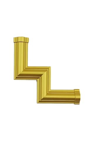 Altın 4lü Set Çıta Uyumlu Dekoratif M Köşe Motifi