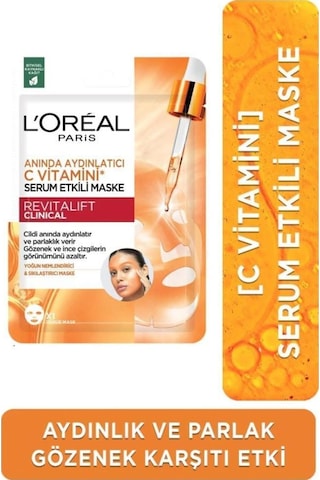 L'Oréal Paris Anında Aydınlatıcı C Vitamini Serum Etkili Maske 5'li
