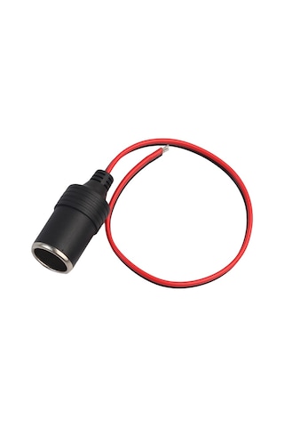 Araç Çakmaklık Uzatıcı Dişi Fiş Kablolu Dişi Çakmak Soketi Boş