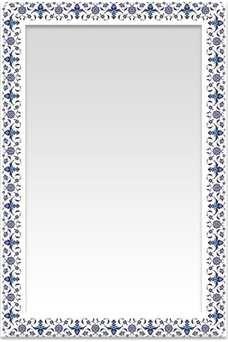 Hatayi Penç Dekoratif Ayna Beyaz