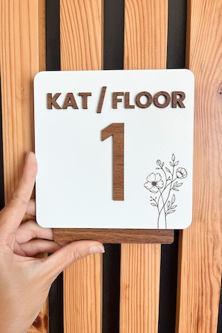 Apartman Ve Sitelere Özel Kat Yönlendirme Tabelası 17 15 Cm 1 Adet