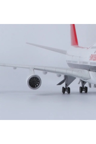 Swiss Air Boeing 747 Yolcu Uçağı Model Uçak 1/160 Ölçek 47cm
