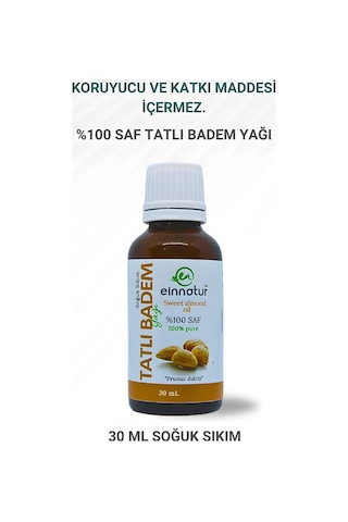 Einnatur Tatlı Badem Yağı %100 Saf Soğuk Sıkım 30 ML
