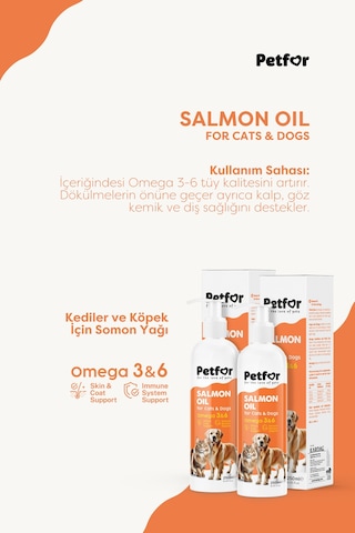 Somon Yağı 250 Ml Kedi Ve Köpekler İçin X2 Adet