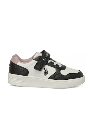 U.s. Polo Assn. Coster Jr 6fx Beyaz Kız Çocuk Sneaker Beyaz-sıyah-pudra