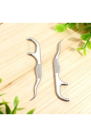 Willowhaven 5 Adet Paslanmaz Çelik Diş İpi: Ergonomik Saplı Derin Temizlik