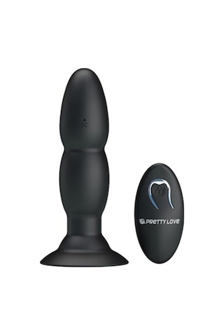 Zaga Oyun USB Şarjlı 4 Titreşim ve 4 Yuvarlanma Modlu Uzaktan Kumandalı Vibratör ve Anal Plug