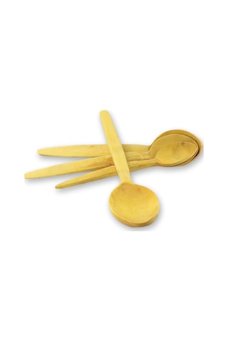 Trabzon El Yapımı Şimşir Kaşık Takımı 4'lü