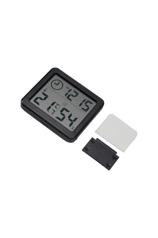 Kangvka Ev İçin Dijital Sıcaklık Ve Nem Ölçer - Stüdyo Tarzı Lcd Ekranlı Akıllı Ev İklim Takip Cihazı Beyaz/siyah